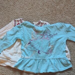Frozen Themed Long Sleeve Kids Tee - Blue